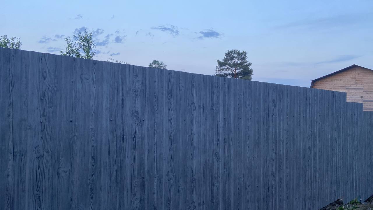 Забор из профнастила НС-10 42м Светлая Береза SteelArt фото 4 в Пензе