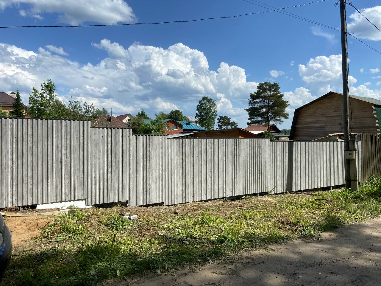 Забор из профнастила НС-10 42м Светлая Береза SteelArt фото 8 в Пензе
